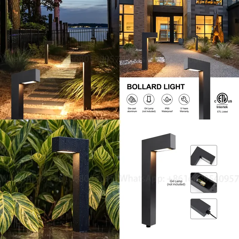 Outdoor Lighting Low Voltage - Aluminum Bollard Garden Light Outdoor Short