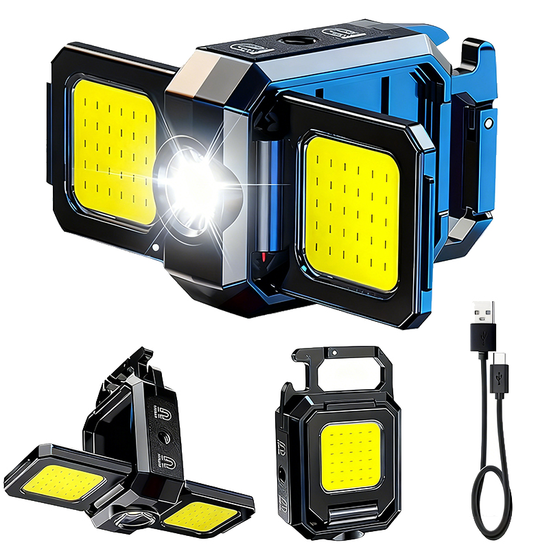 Outdoor Lighting Lanterns - Mini Flashlight Keychain Light COB Work