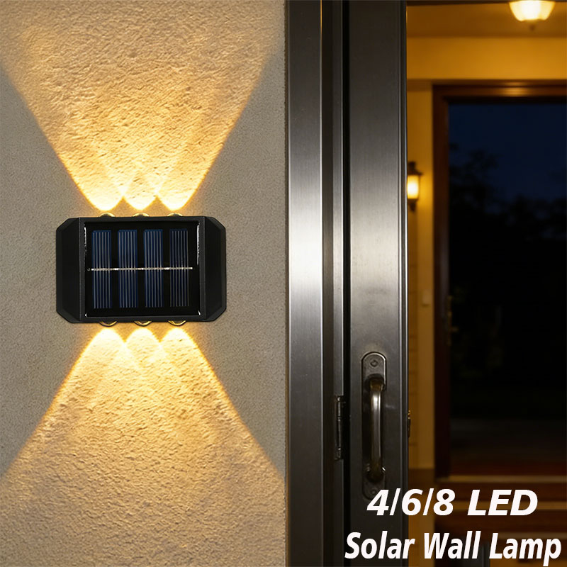 Outdoor Lighting On House - 4/6/8 LED Solar Outdoor Light Solar