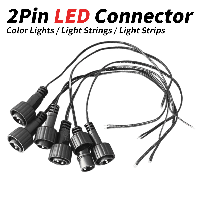 Outdoor Lighting Led Fixtures - 2Pin LED Connector with 25cm Wire