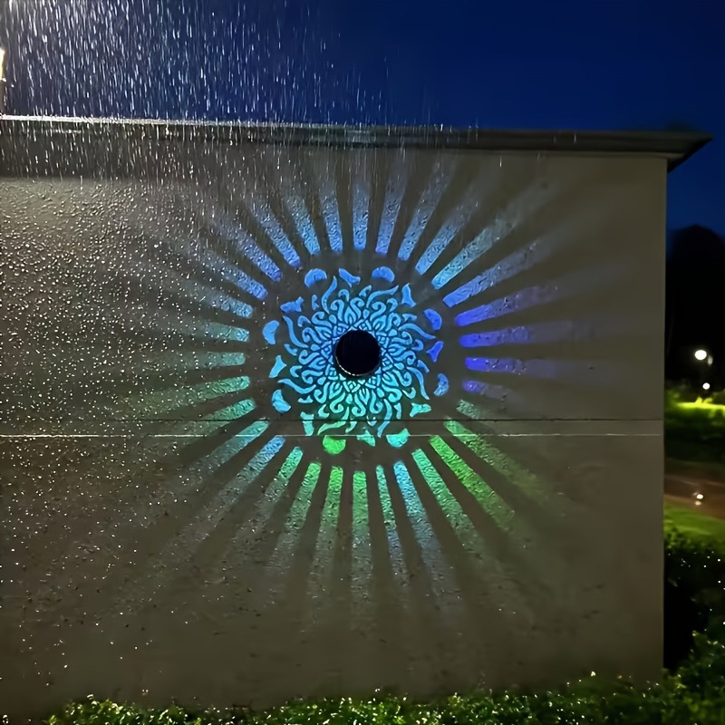 Solar Lantern Hanging - Solar LED Wall Light Mandala Projection