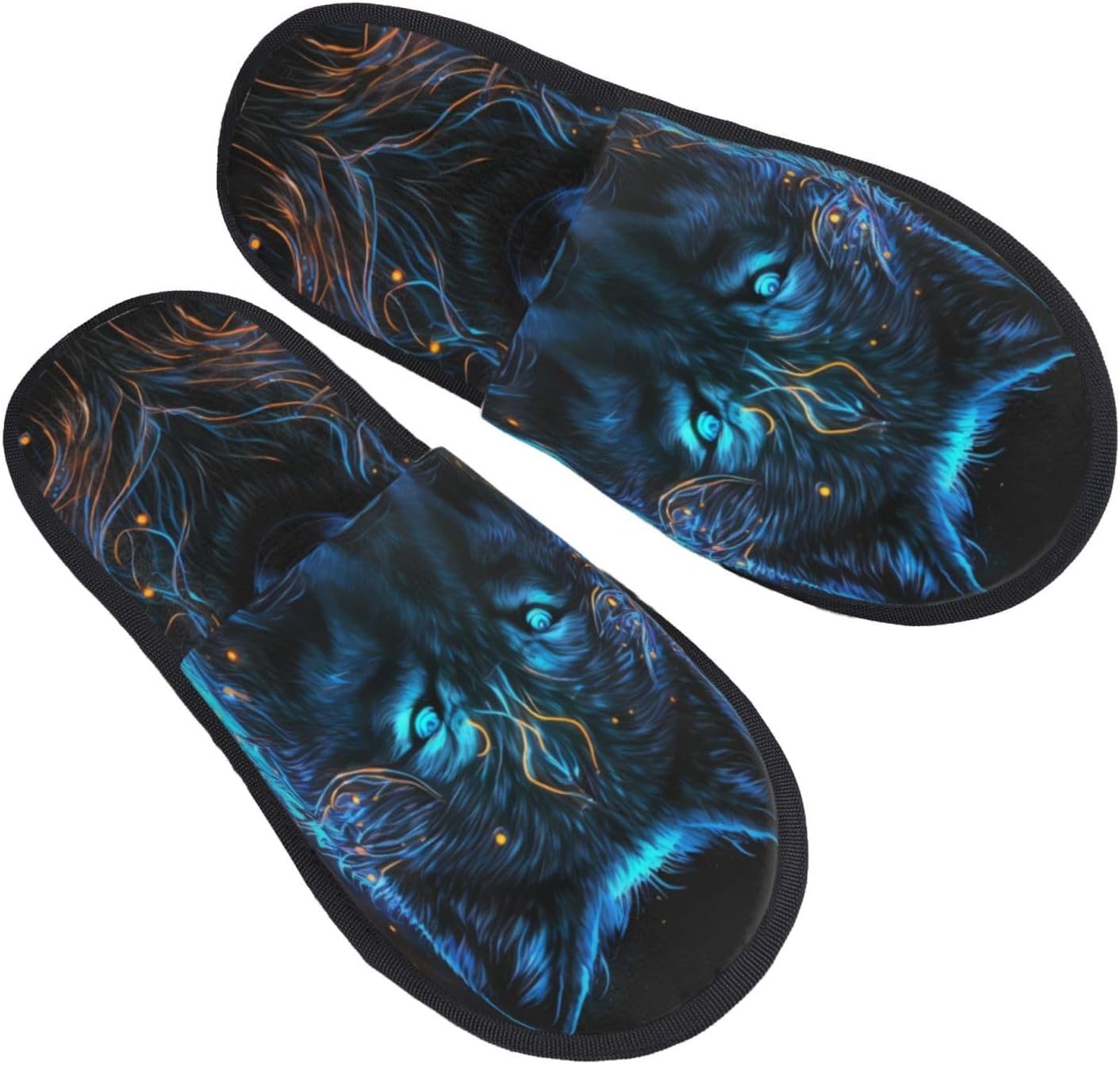 Cool Blue Light Wolf Print Wom - Outdoor Lighting On House 评论和价格