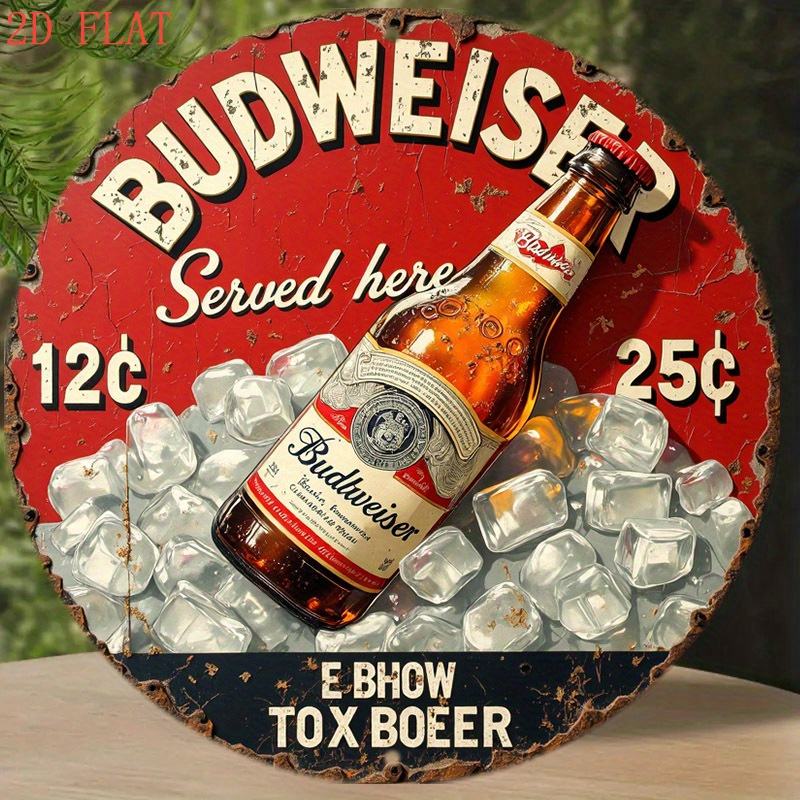 1pc Vintage Beer Logo Metal Wa - Outdoor Lighting Logo 评论和价格