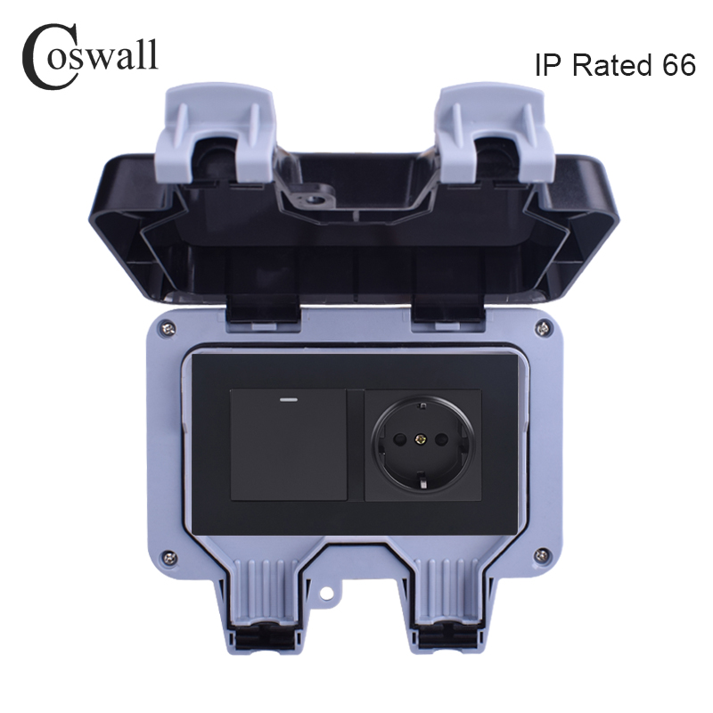 Coswall IP66 Weatherproof Wate - Outdoor Lighting Switch 评论和价格