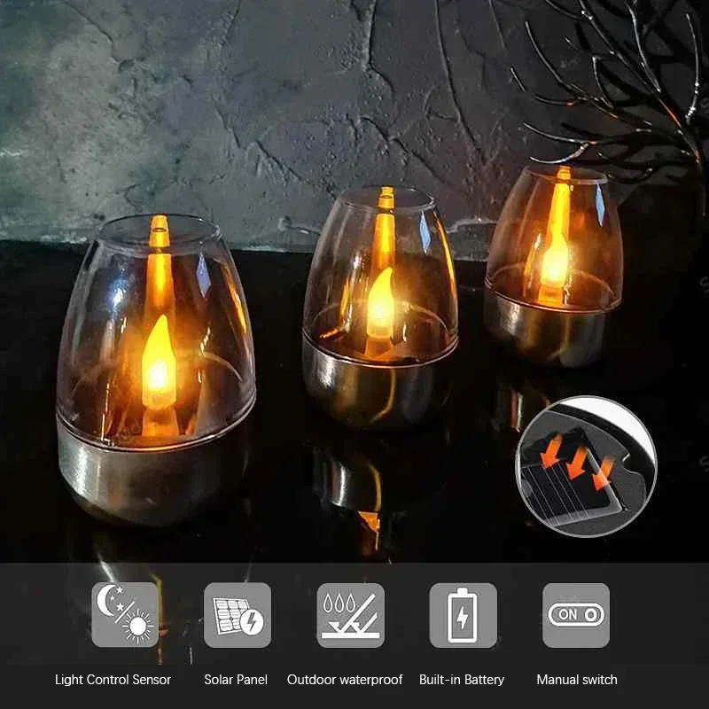 LED Solar Candles Light Flamel - Outdoor Lighting Led Fixtures 评论和价格