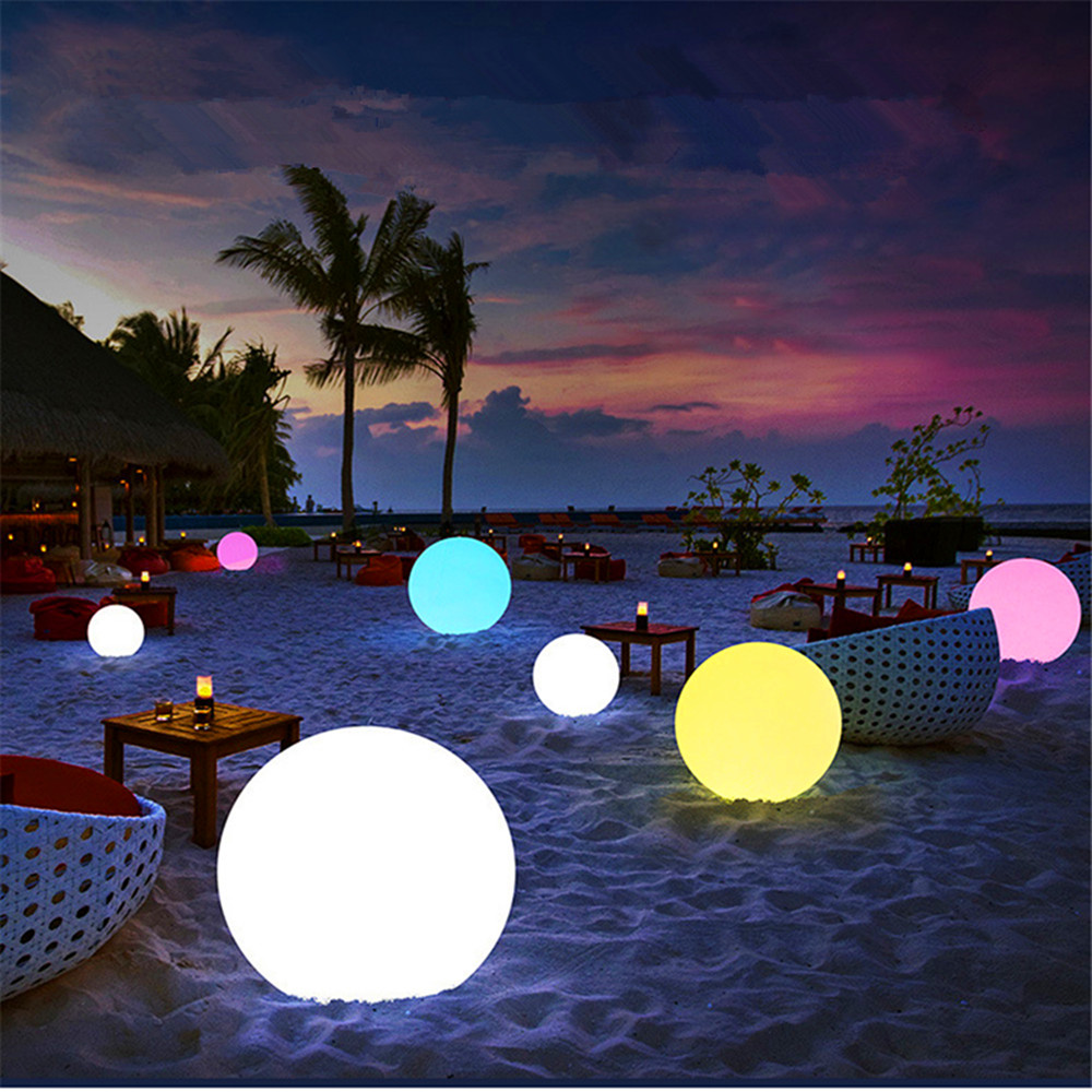 Rechargeable LED Glowing Ball  - Bollard Light Garden 评论和价格