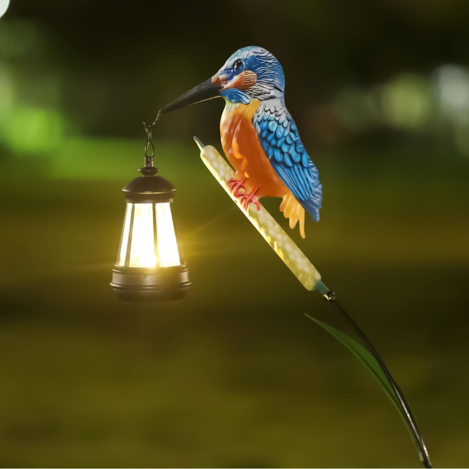 Solar Powered Kingfisher Light - Bollard Light Garden 评论和价格