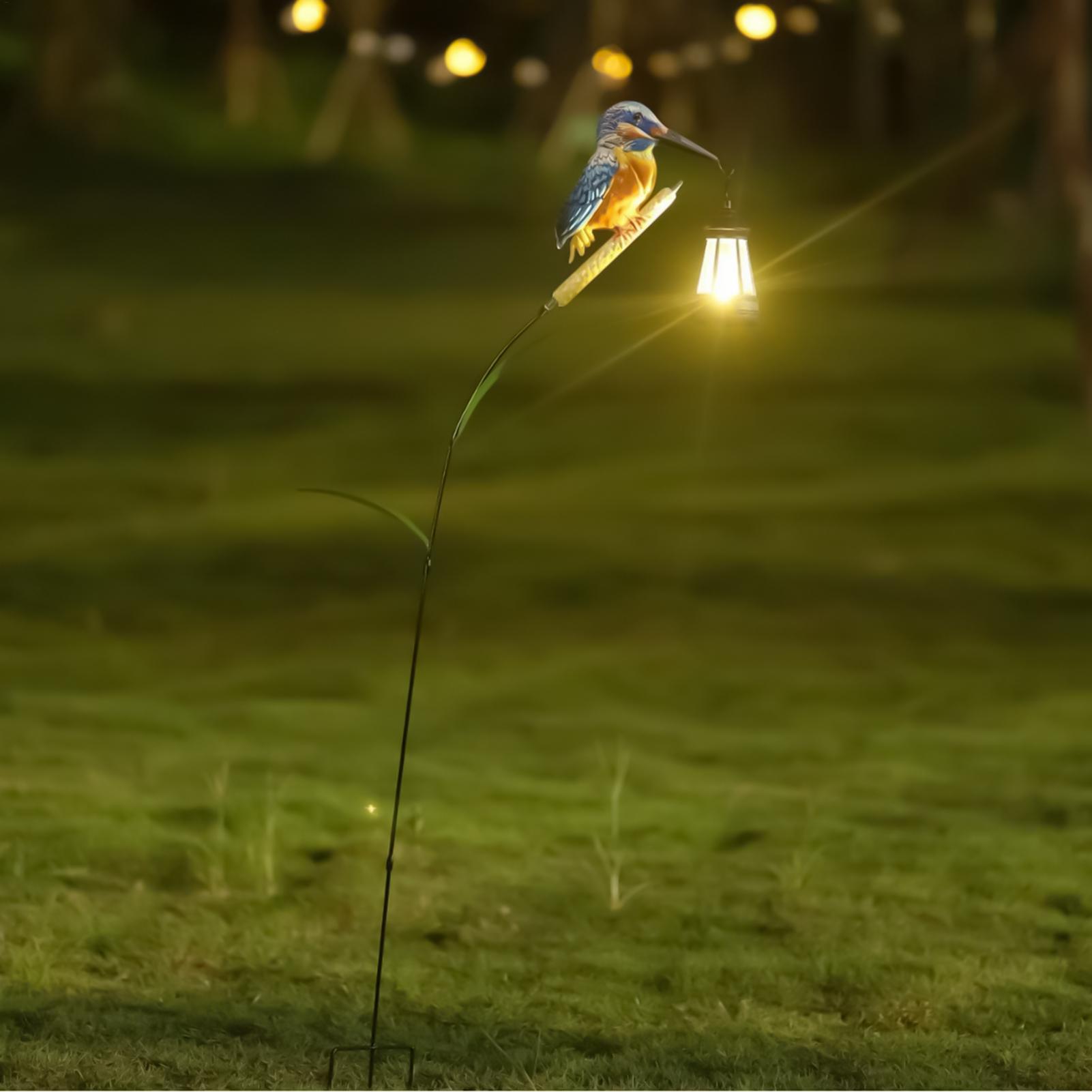 Solar Powered Kingfisher Light - Bollard Light Garden 评论和价格