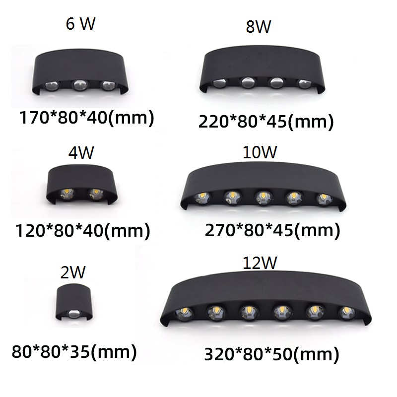 2W 4W 6W 8W 10W 12W LED Wall L - Outdoor Lighting On House 评论和价格