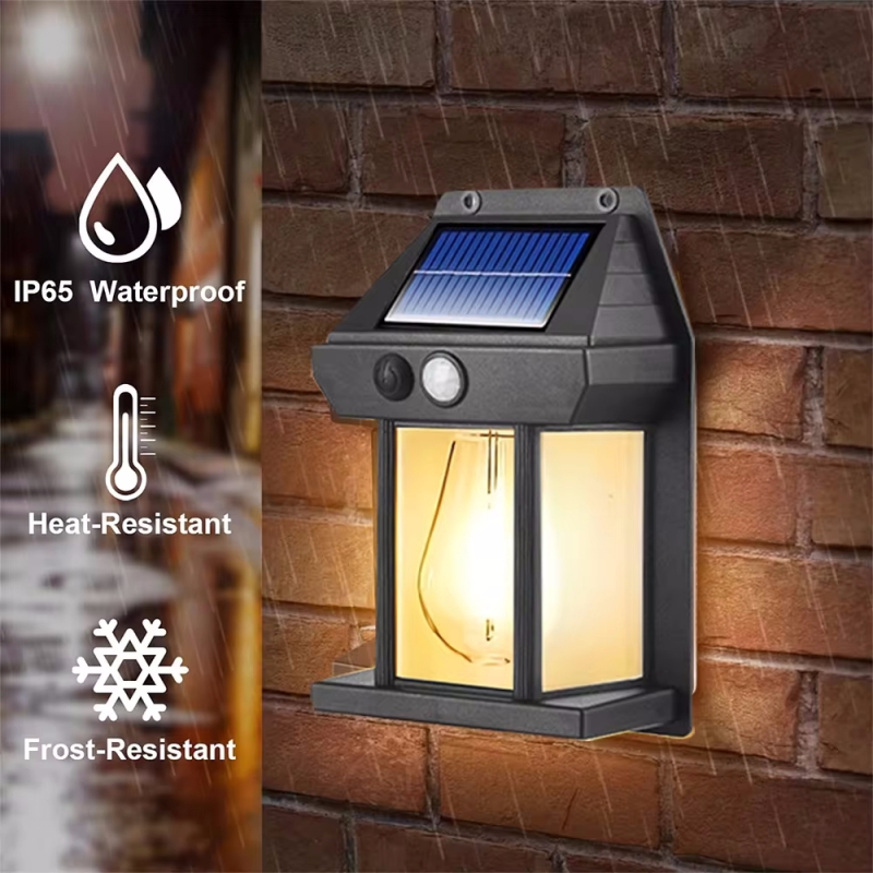 Solar Wall Light Outdoor Water - Bollard Light Garden 评论和价格