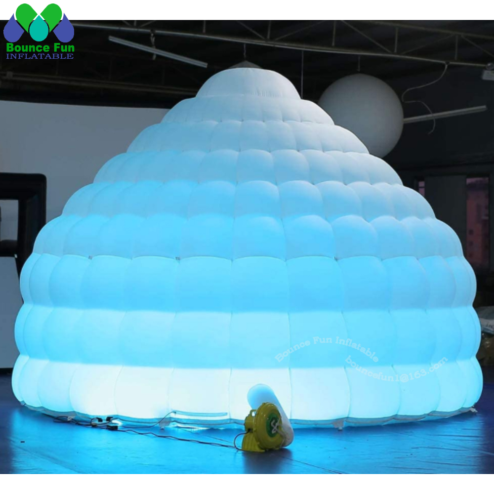 White Inflatable Igloo Dome Te - Outdoor Lighting Rental For Party 评论和价格