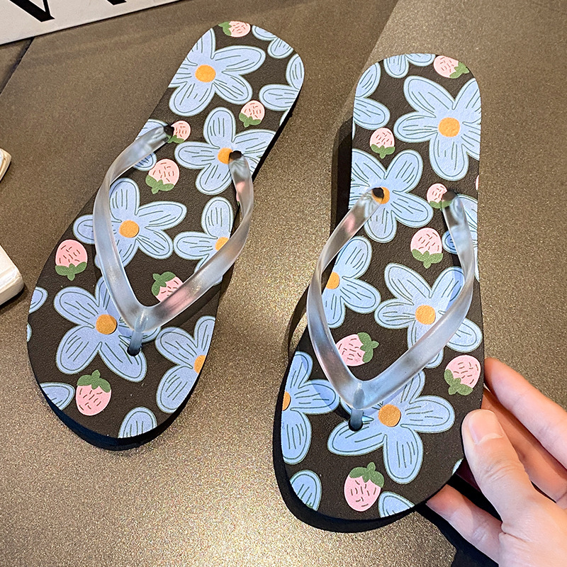 New Flower Beach Slippers Wome - Outdoor Lighting On House 评论和价格