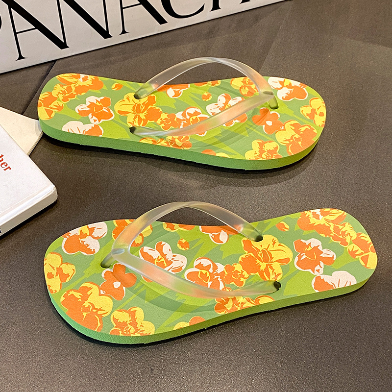 New Flower Beach Slippers Wome - Outdoor Lighting On House 评论和价格