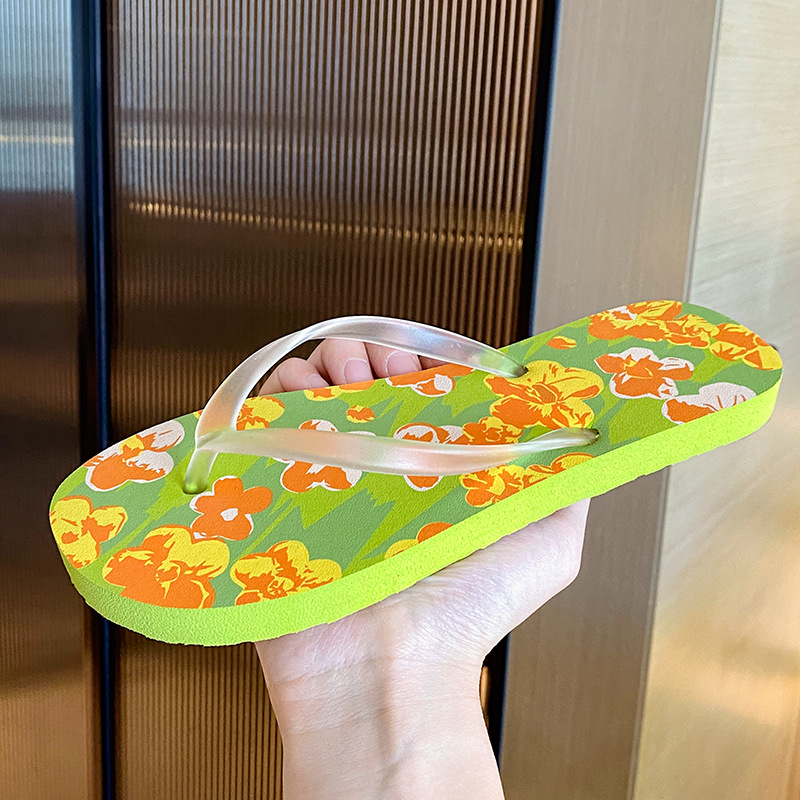 New Flower Beach Slippers Wome - Outdoor Lighting On House 评论和价格