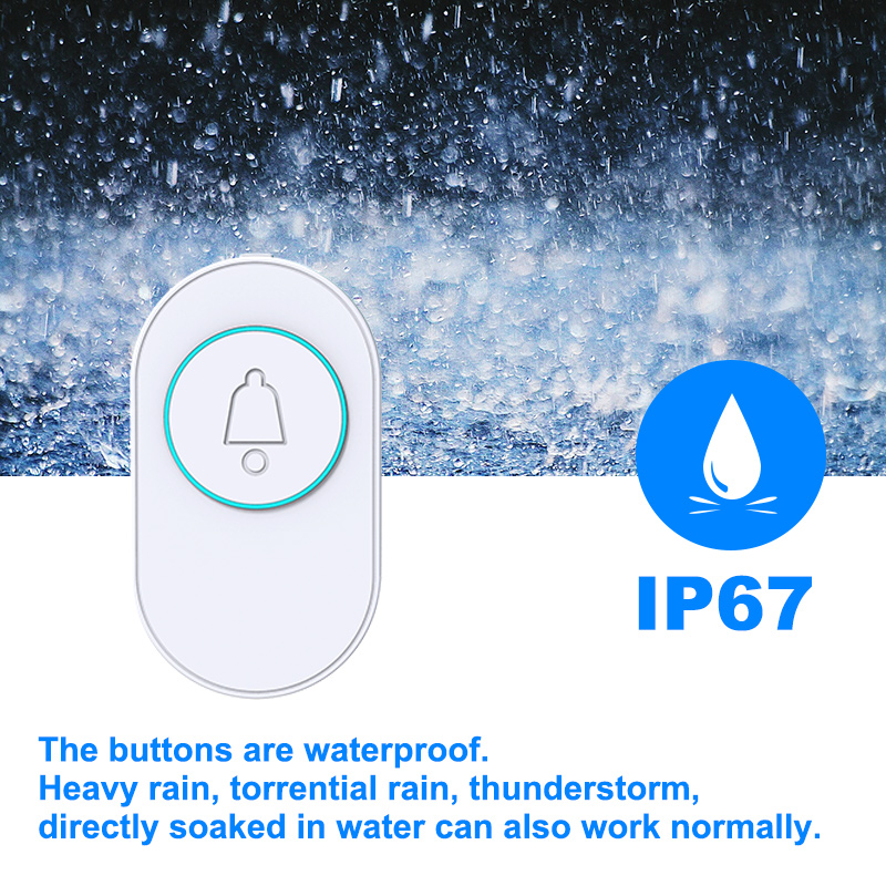 Wireless Doorbell IP67 Waterpr - Outdoor Lighting Switch 评论和价格