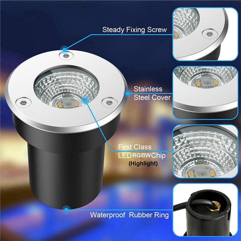 A01F-Outdoor 12V RGBW In Groun - Outdoor Lighting Low Voltage 评论和价格