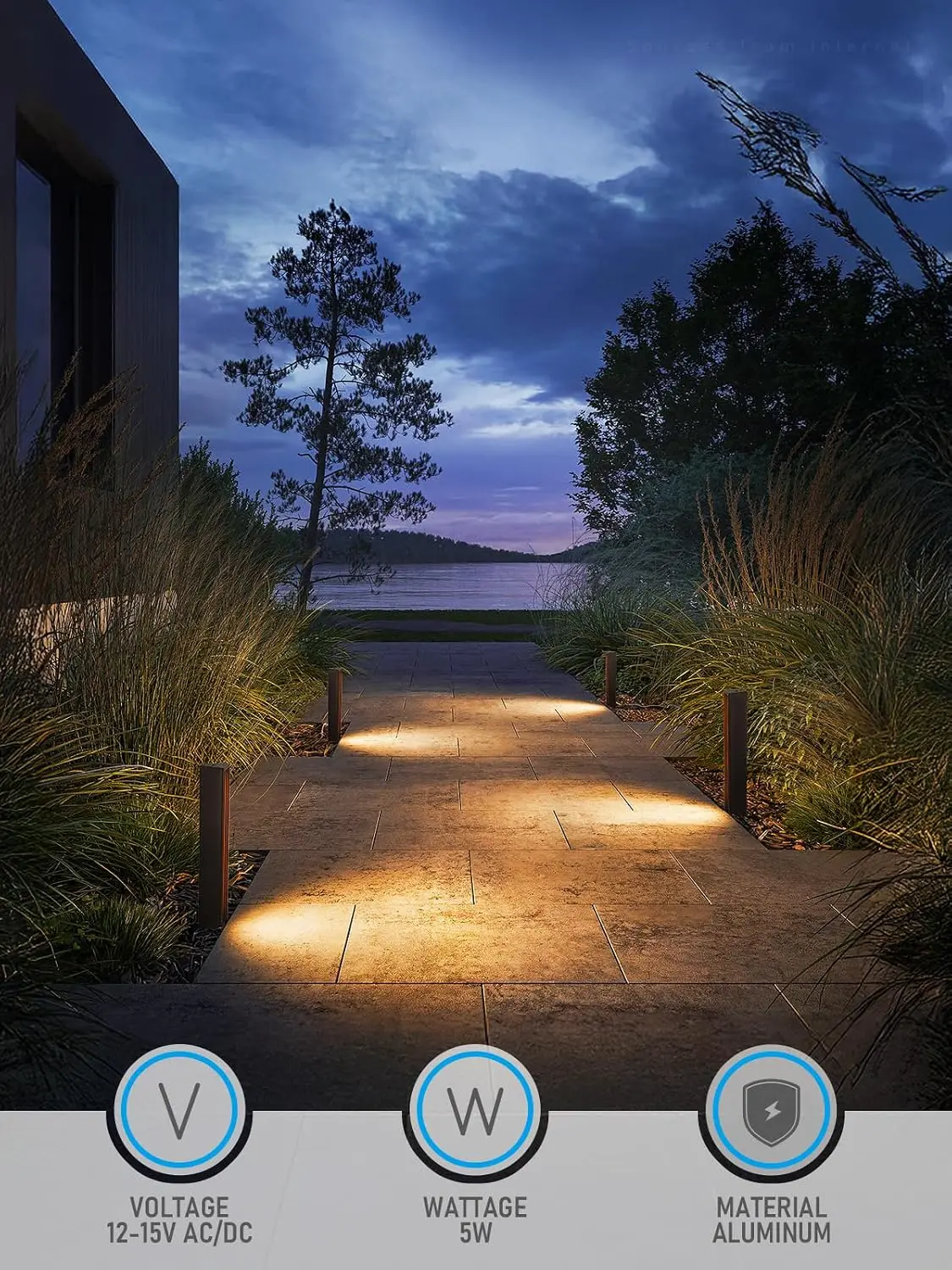 8-Pack 5CCT Low Voltage Landsc - Outdoor Lighting Low Voltage 评论和价格
