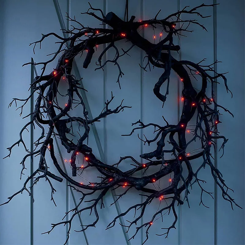 Halloween Decoration Wreath De - Outdoor Lighting On House 评论和价格