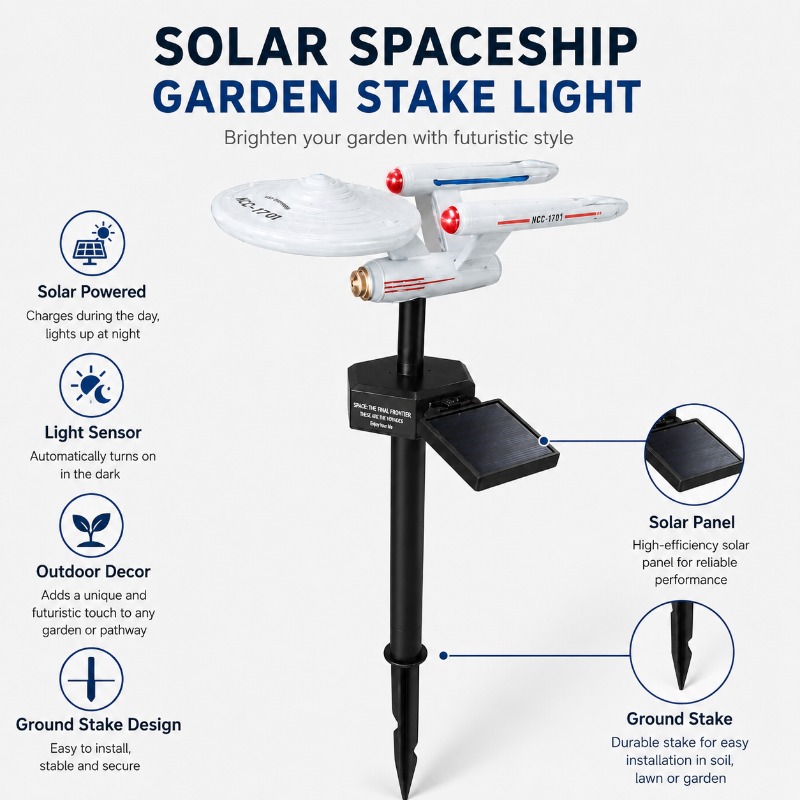 Star Trek USS Enterprise Solar - Outdoor Lighting Led Fixtures 评论和价格