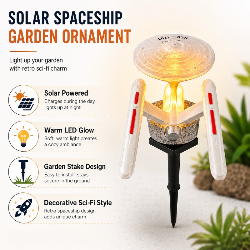 Star Trek USS Enterprise Solar - Outdoor Lighting Led Fixtures 评论和价格