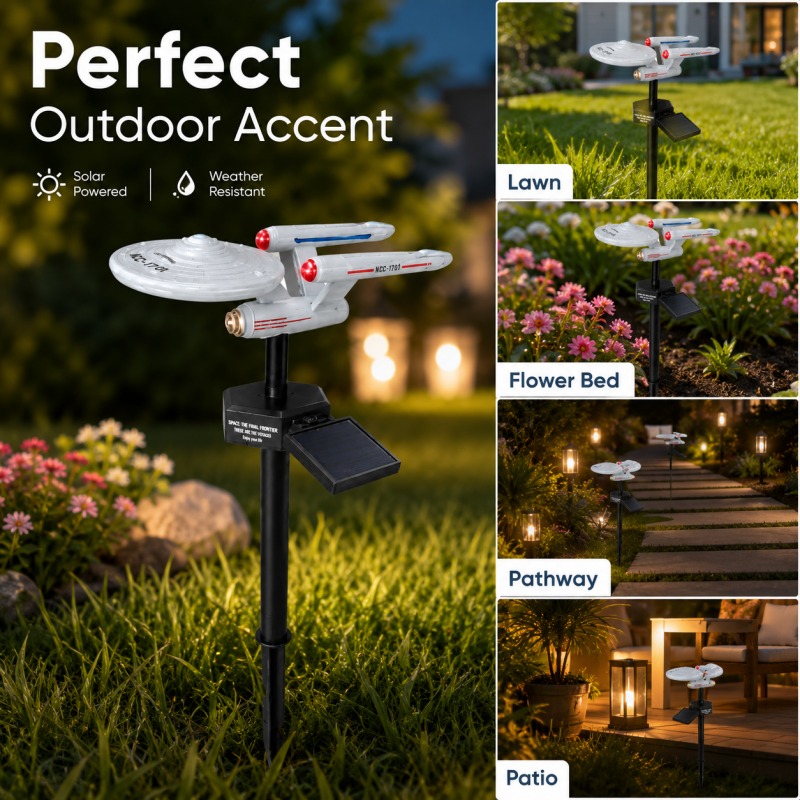 Star Trek USS Enterprise Solar - Outdoor Lighting Led Fixtures 评论和价格