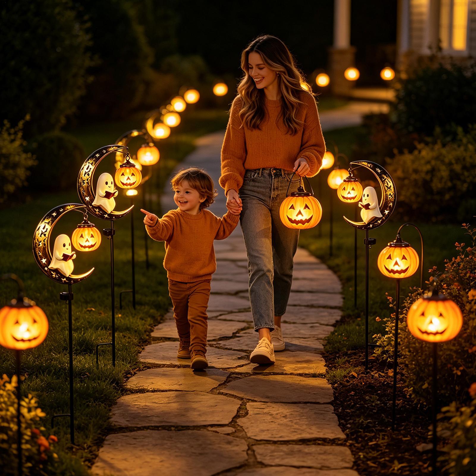 Halloween Solar Garden Stake L - Solar Path Light 评论和价格