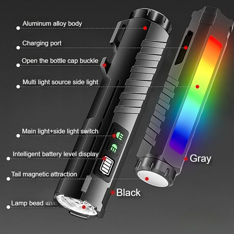 Tactical Flashlight Type-c Rec - Outdoor Lighting Types 评论和价格