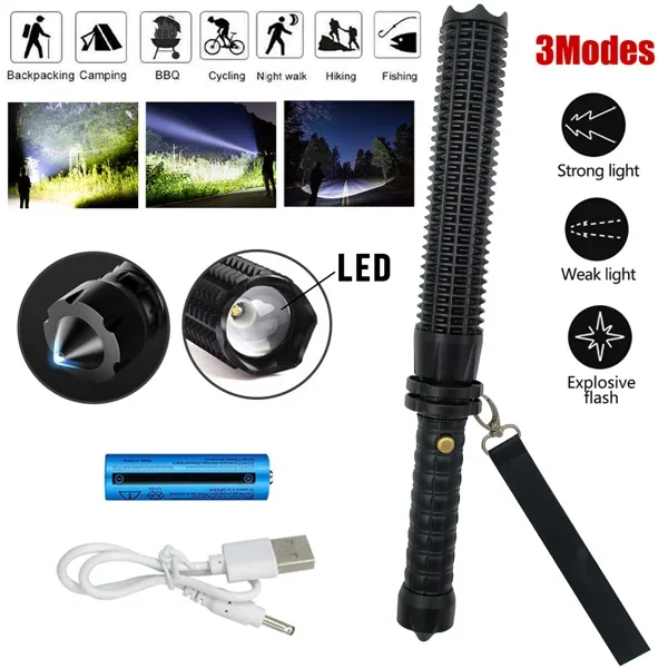 USB Rechargeable LED Flashligh - Outdoor Lighting Setup 评论和价格