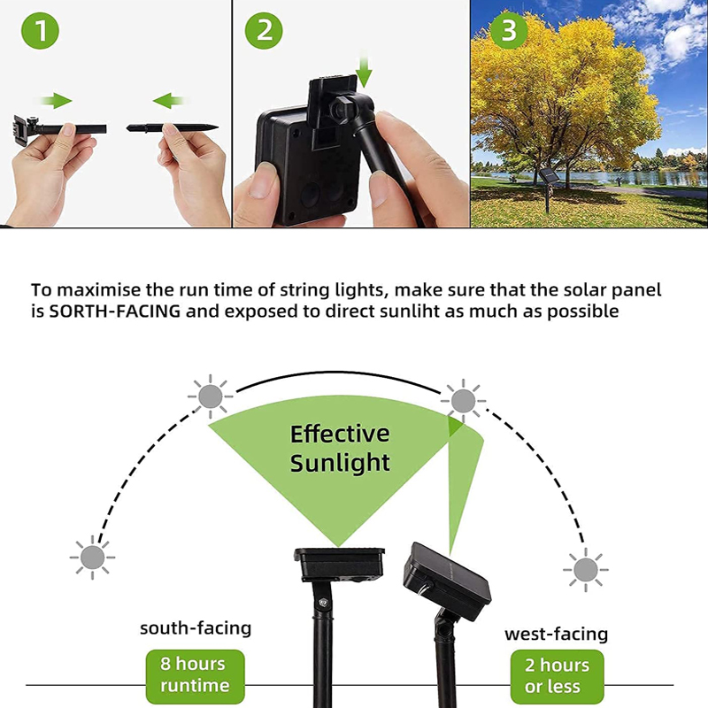 Solar LED String Lights Outdoo - Outdoor Lighting Led Fixtures 评论和价格