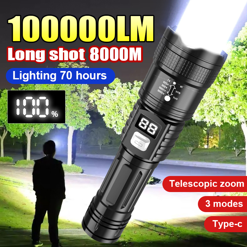 100000LM Super Bright Led Flas - Outdoor Lighting Types 评论和价格