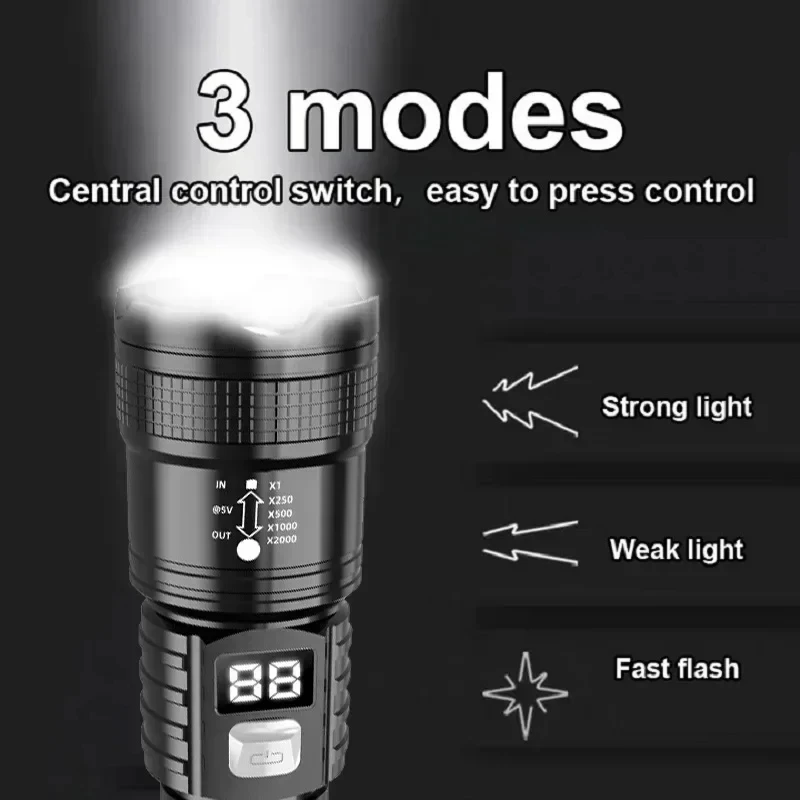 100000LM Super Bright Led Flas - Outdoor Lighting Types 评论和价格