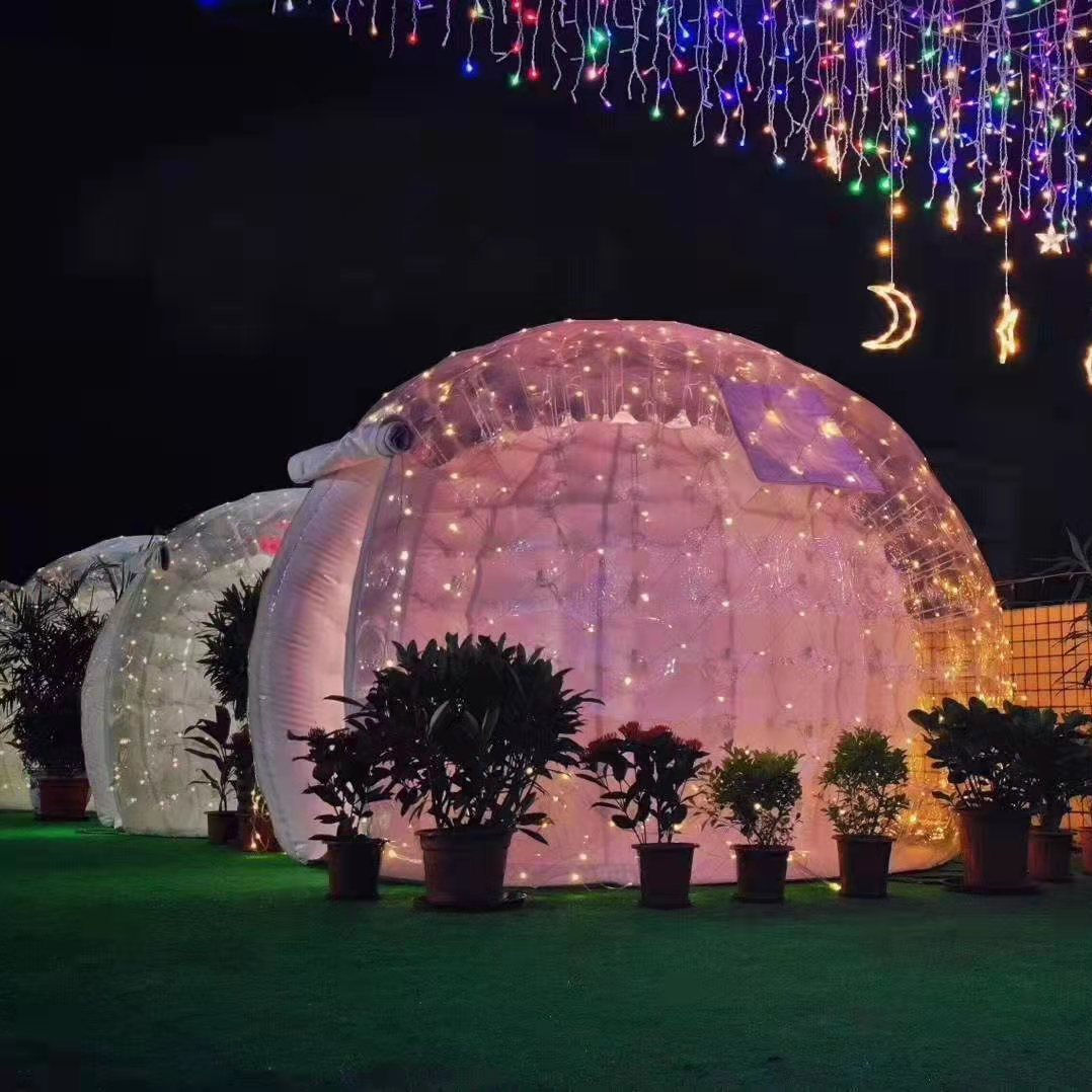 Inflatable Bubble Tent, Clear  - Outdoor Lighting Rental For Party 评论和价格