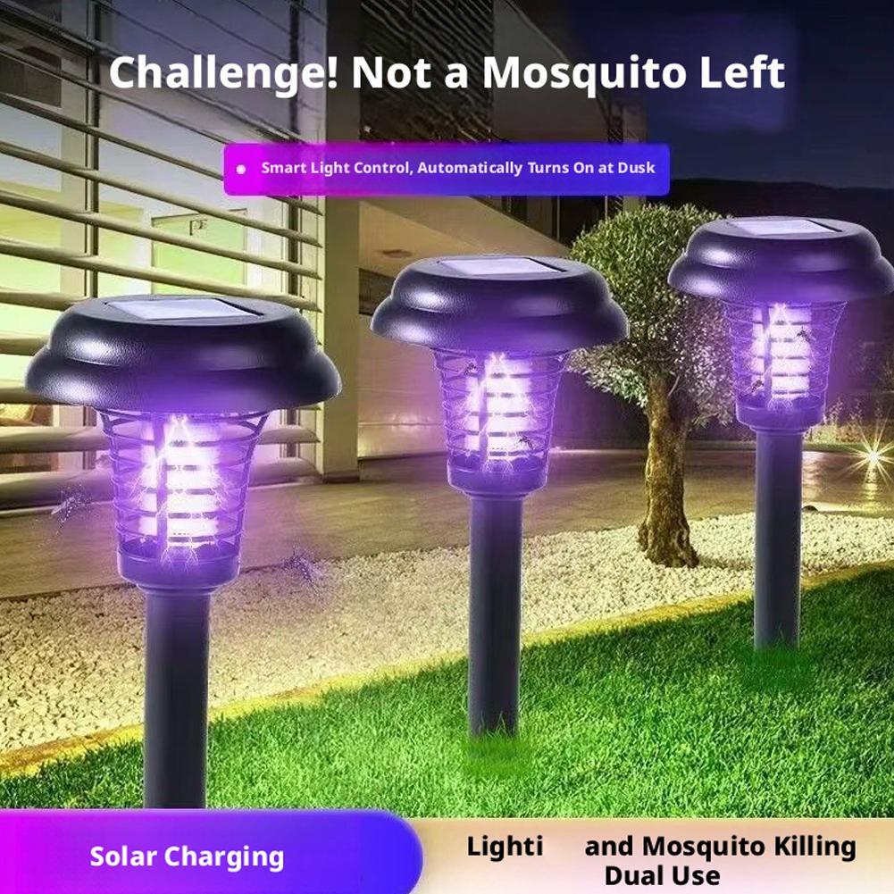 4/2/1pcs Solar Mosquito Killer - Bollard Light Garden 评论和价格