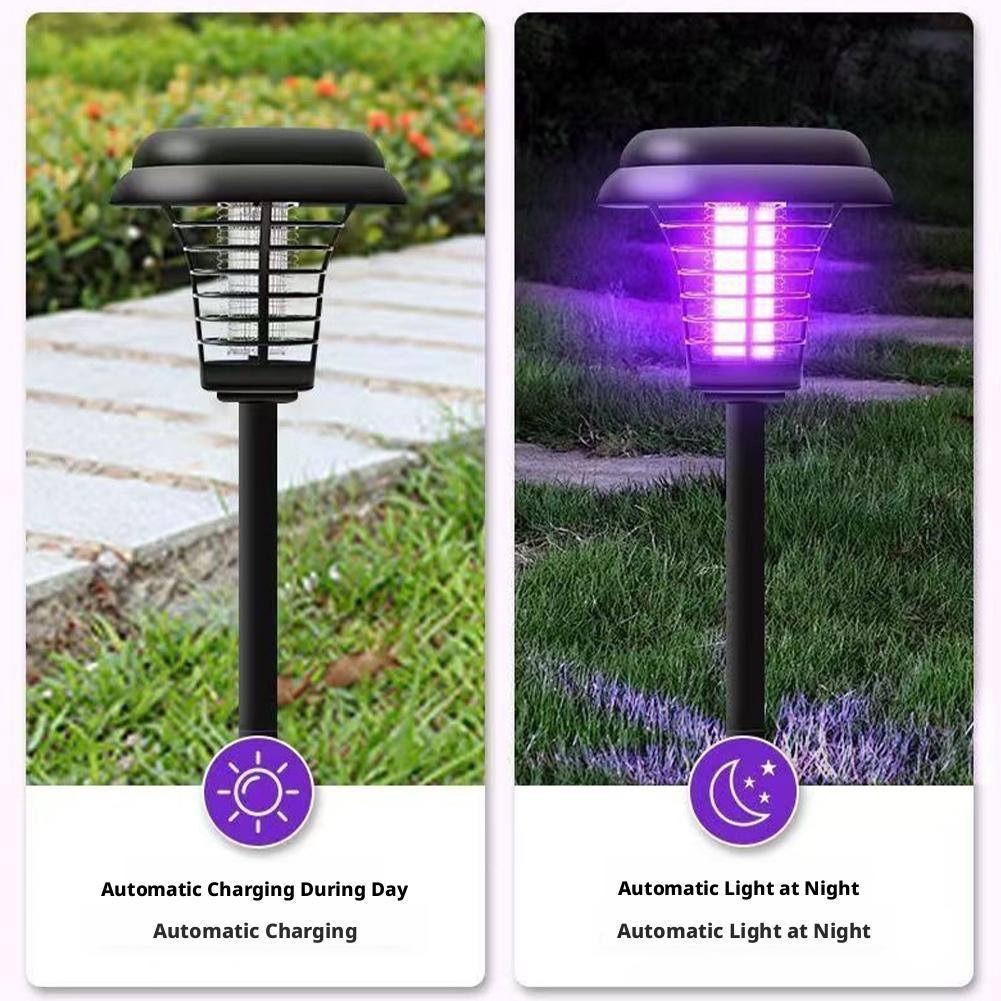 4/2/1pcs Solar Mosquito Killer - Bollard Light Garden 评论和价格
