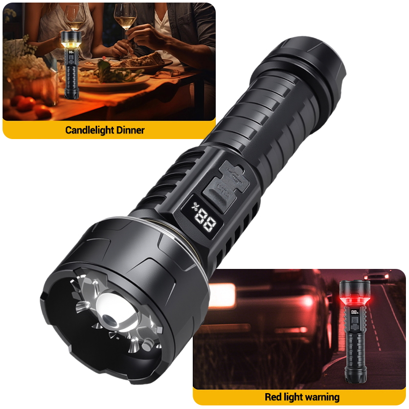 COB LED Flashlight Rechargeabl - Outdoor Lighting Lanterns 评论和价格