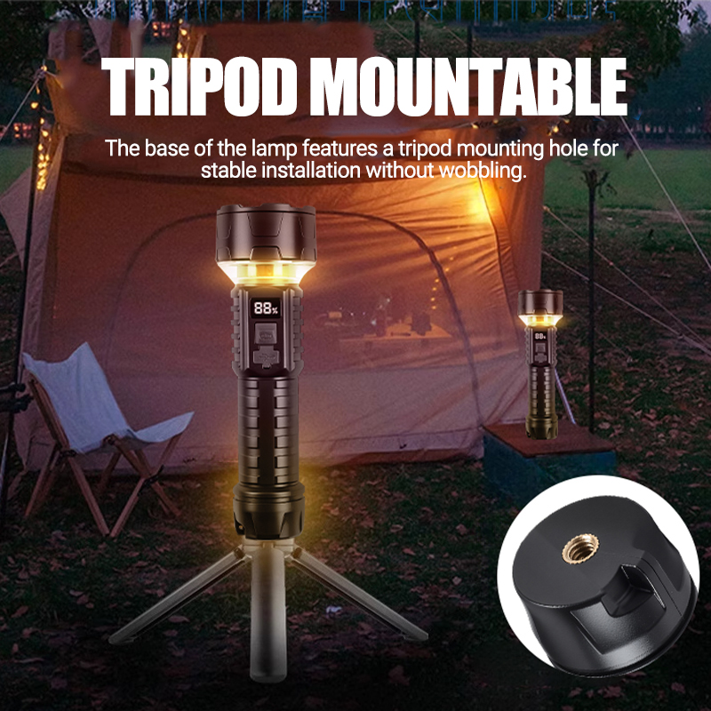 COB LED Flashlight Rechargeabl - Outdoor Lighting Lanterns 评论和价格