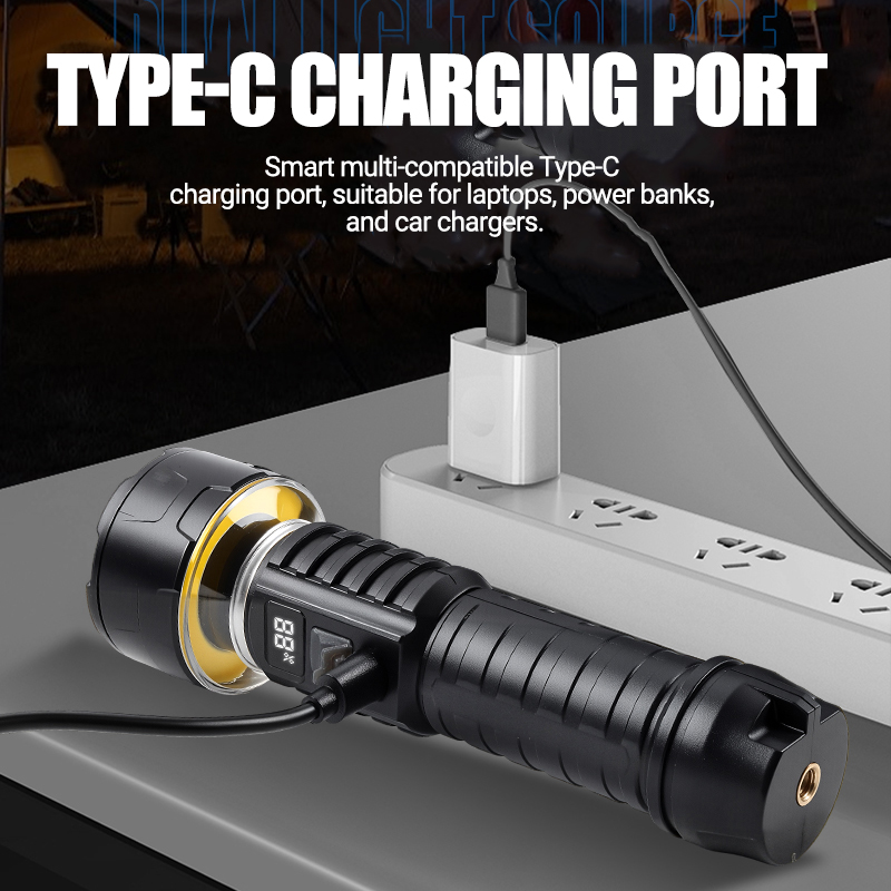 COB LED Flashlight Rechargeabl - Outdoor Lighting Lanterns 评论和价格