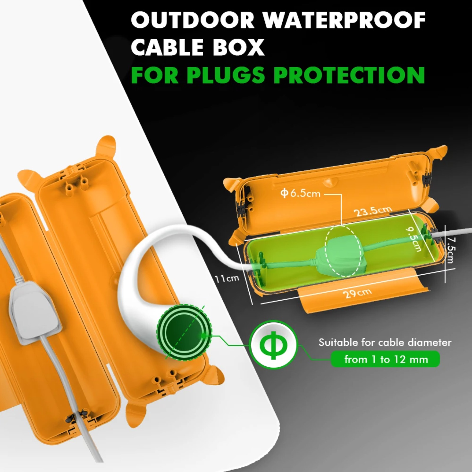 IP44 Outdoor Extension Cord Co - Outdoor Lighting Electrical Box 评论和价格