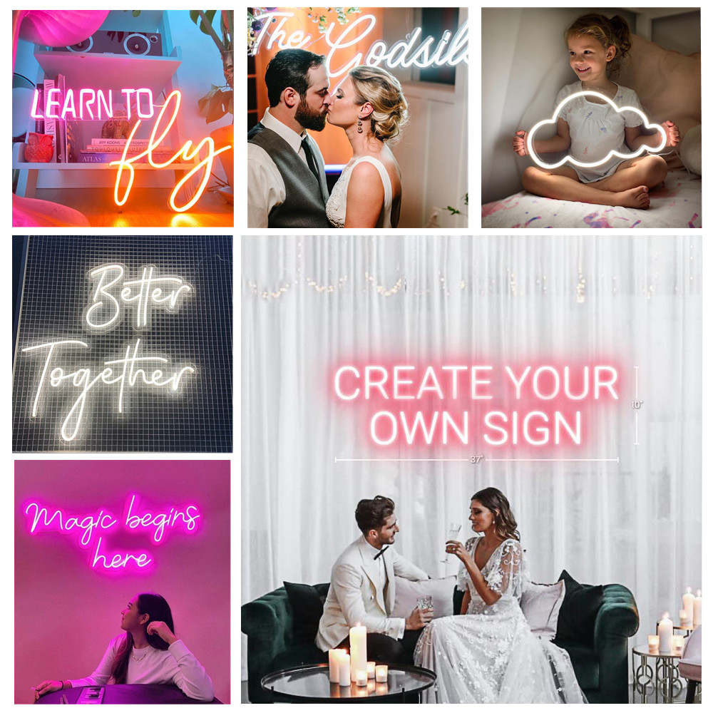 Custom LED Neon Sign for Room  - Outdoor Lighting Logo 评论和价格