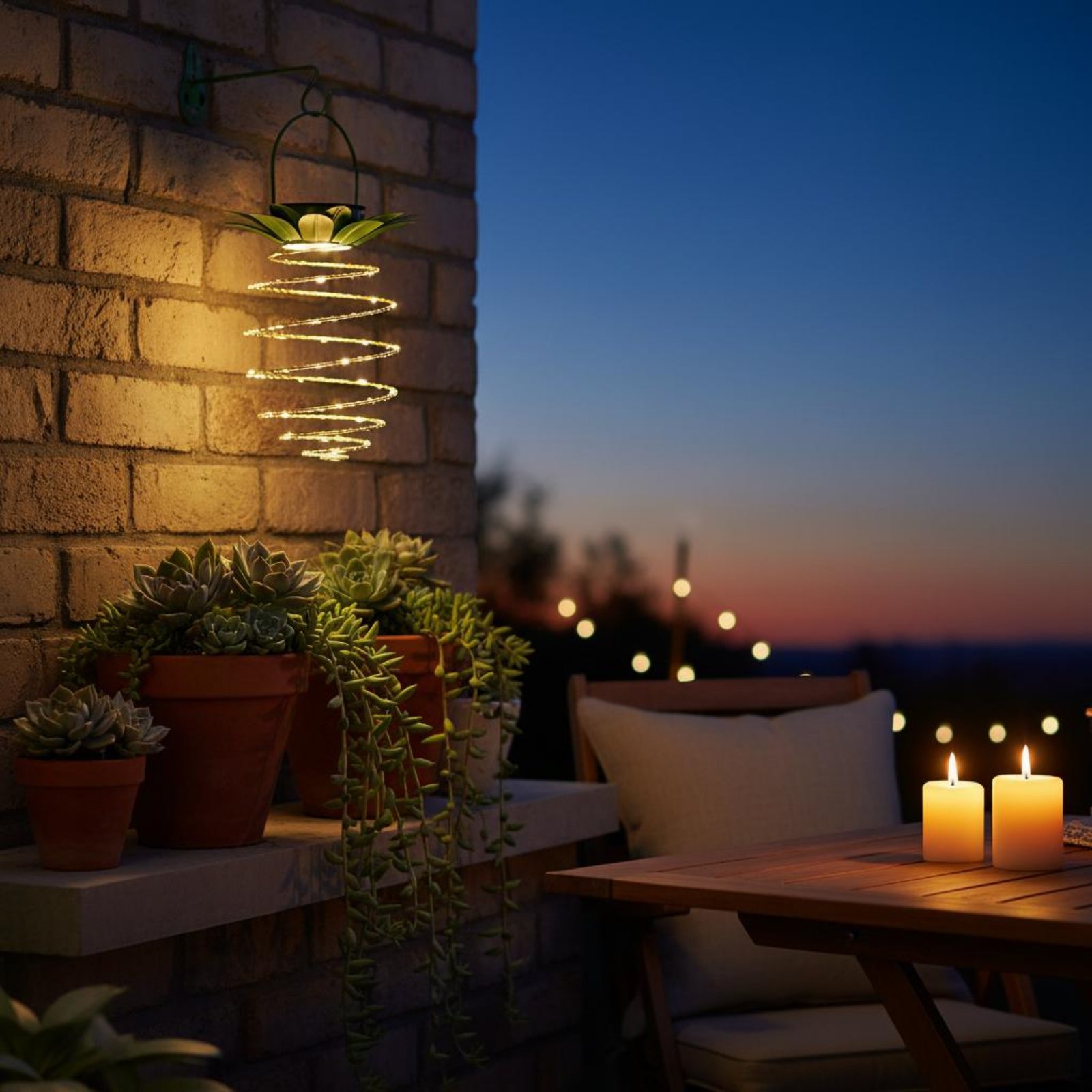 2 Pieces Solar Pineapple Lamp  - Solar Lantern Hanging 评论和价格