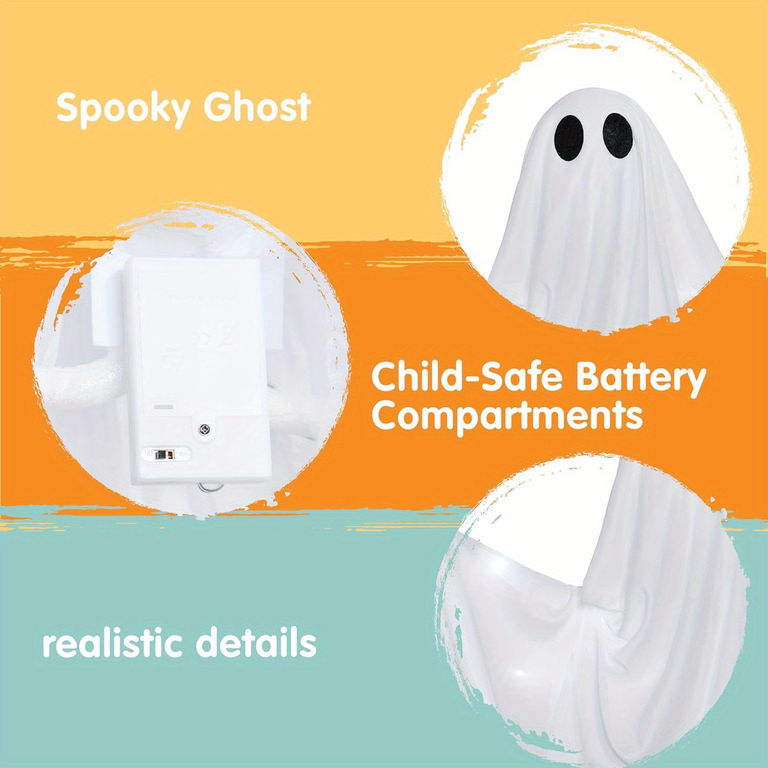 Halloween Hanging Light up Gho - Bollard Light Garden 评论和价格