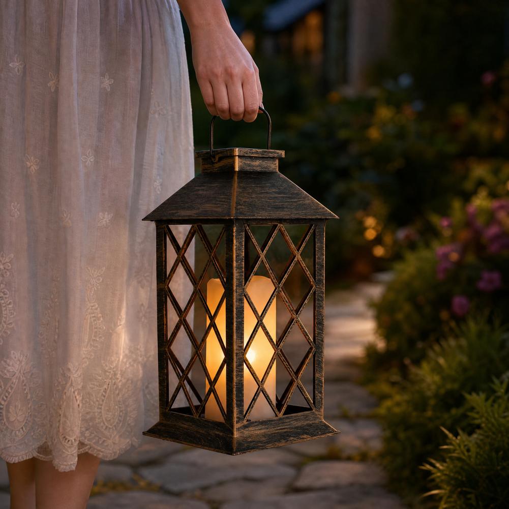 Retro Solar Lantern, Outdoor S - Solar Lantern Hanging 评论和价格