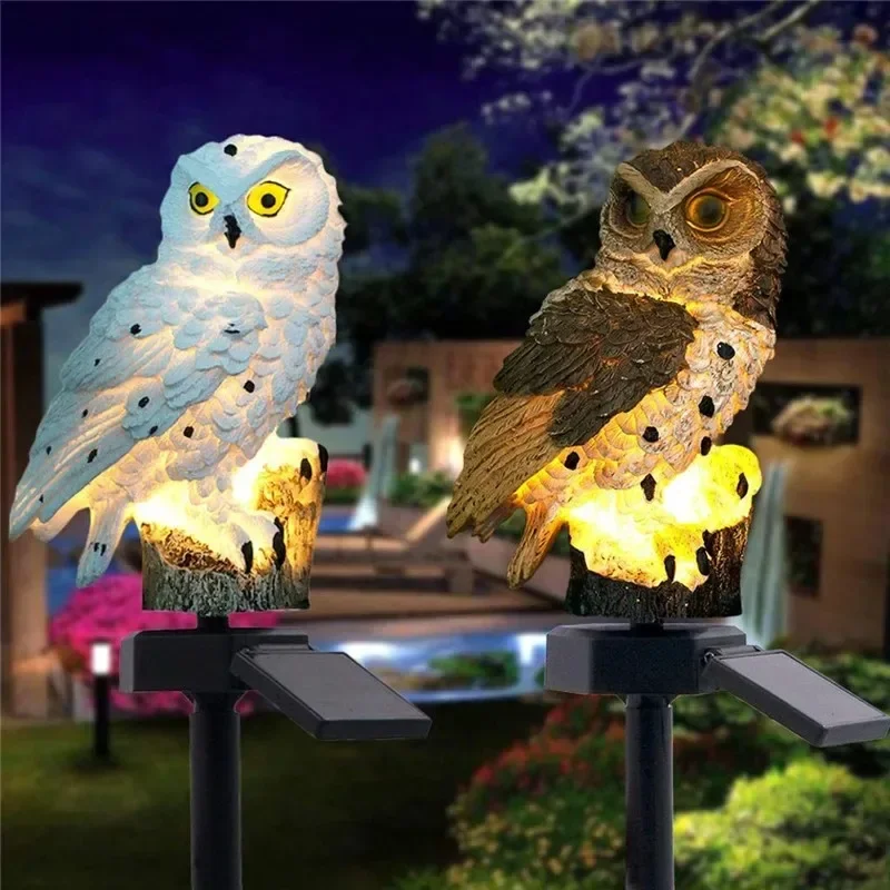 Solar Owl Statue Garden Light  - Outdoor Lighting Setup 评论和价格