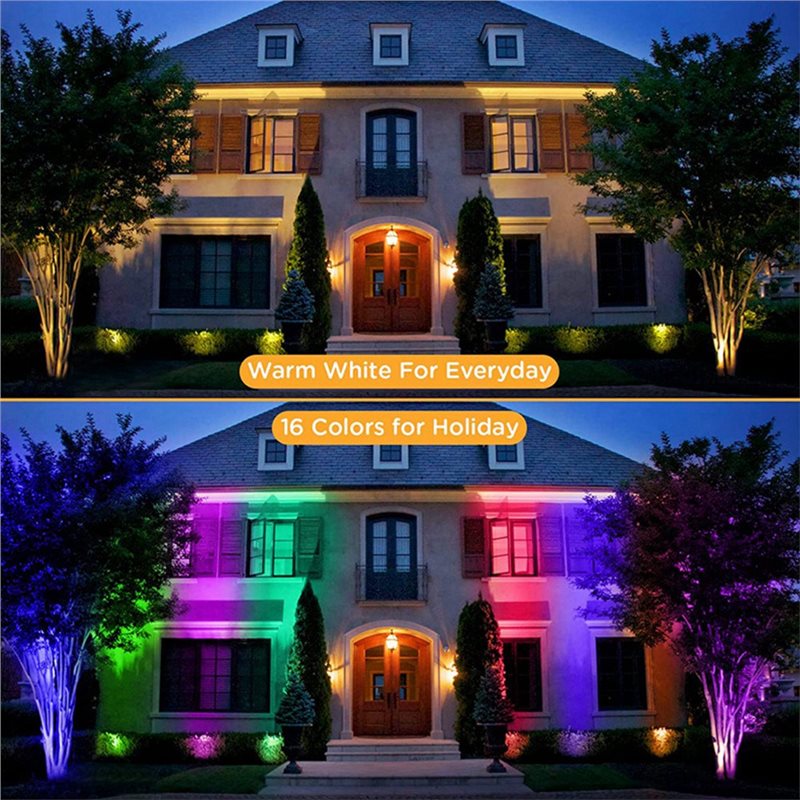 【NEW YEAR  】RGBW In Ground Lig - Outdoor Lighting Low Voltage 评论和价格