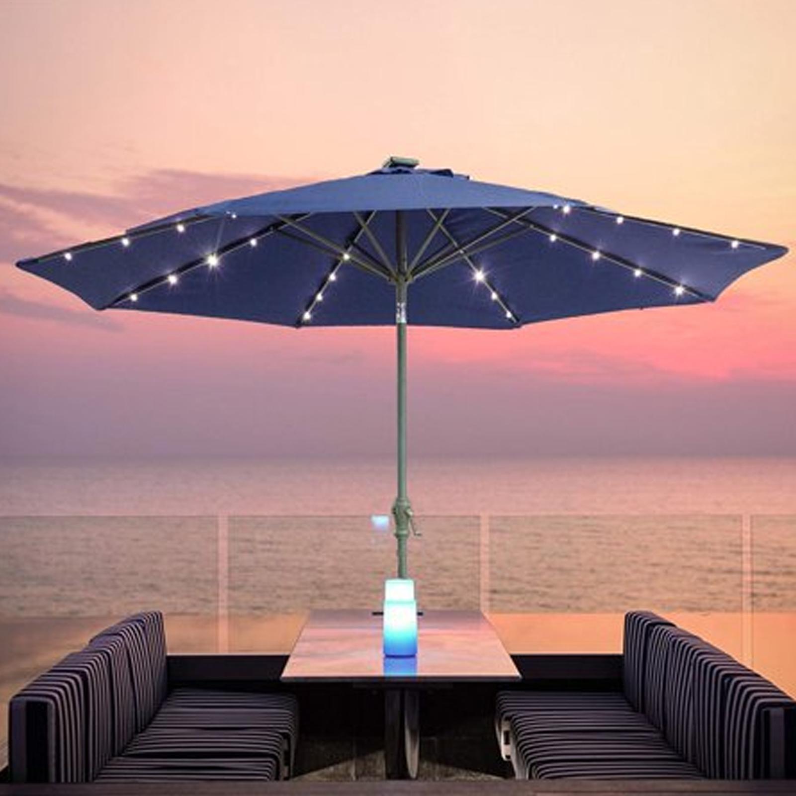 Solar Umbrella String Light 10 - Outdoor Lighting Led Fixtures 评论和价格