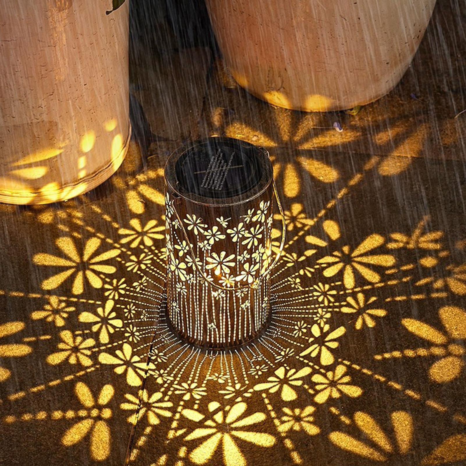 Solar Lanterns Colorful Metal  - Solar Path Light 评论和价格