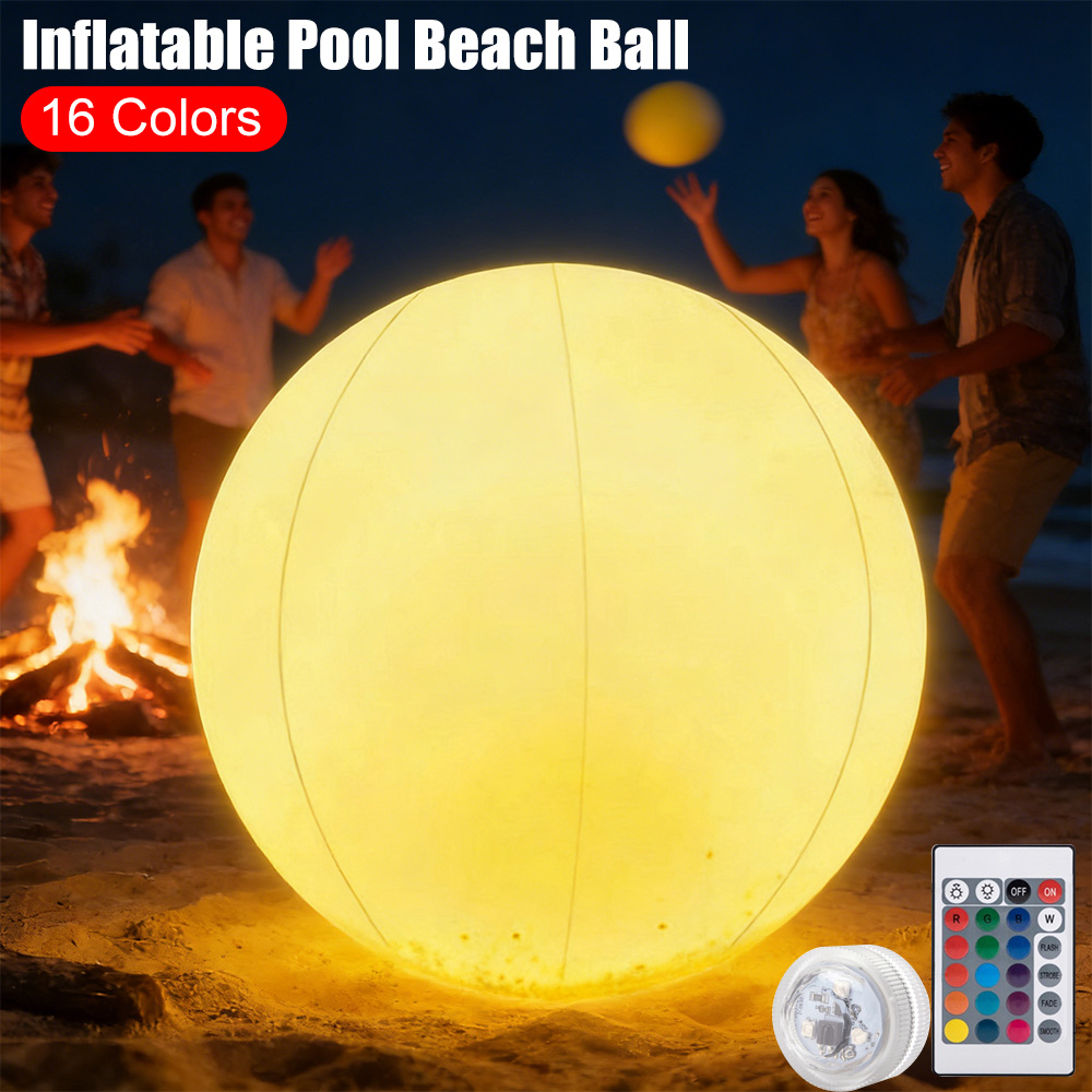 Inflatable Pool Beach Ball Lum - Outdoor Lighting Around Pool 评论和价格