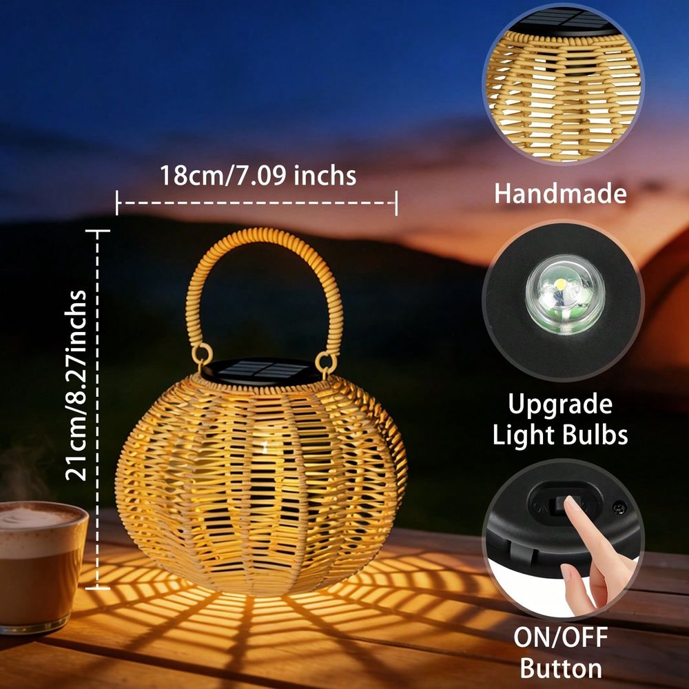 Rattan Solar Ambient Light For - Solar Lantern Hanging 评论和价格
