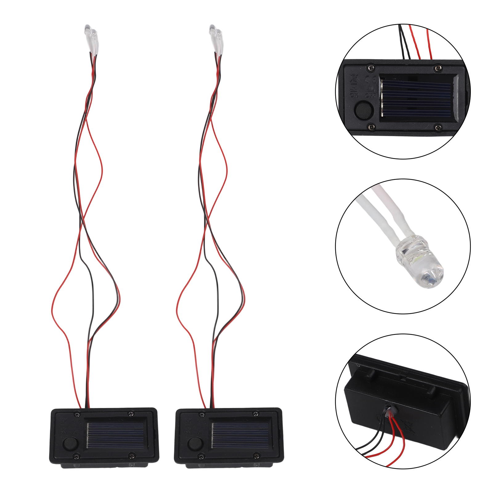 2pcs Solar Light Boxes Replace - Bollard Light Garden 评论和价格