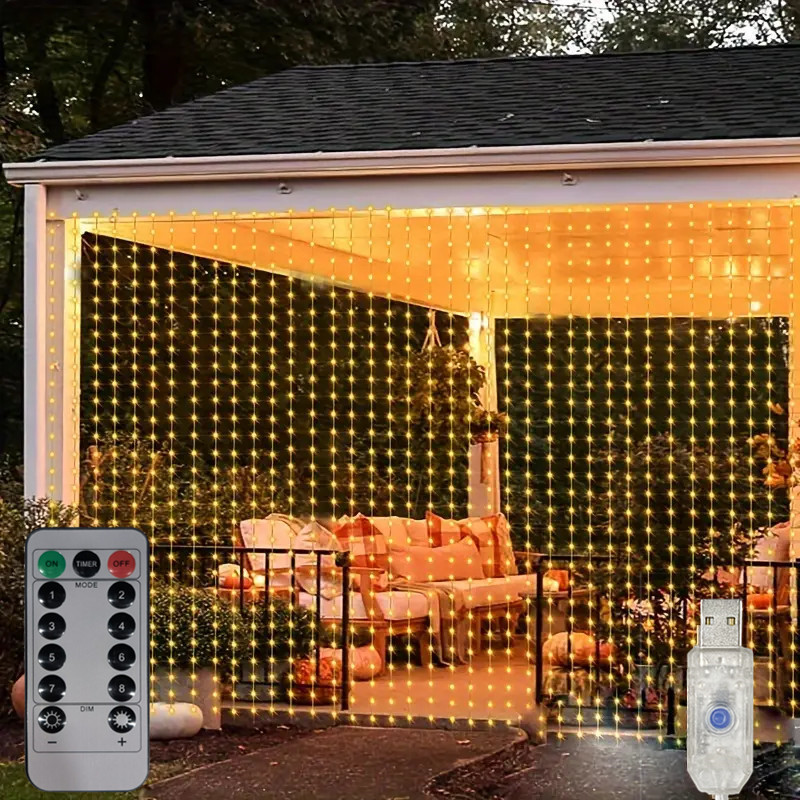 LED Garland Fairy Light Garden - Outdoor Lighting On House 评论和价格